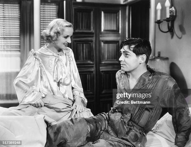 Movie still from "No Man of Her Own" with Carole Lombard.