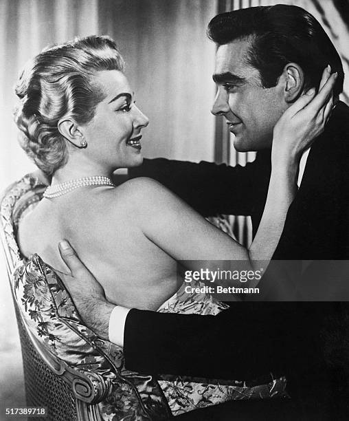 Hollywood, CA-Actress Lana Turner and British actor Sean Connery are shown in a scene from their latest movie, "Another Time, Another Place," which...