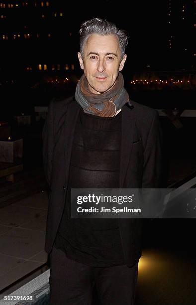 Actor Alan Cumming attends The Cinema Society with Hestia & St-Germain host a screening of Sony Pictures Classics' "I Saw The Light" after party at...