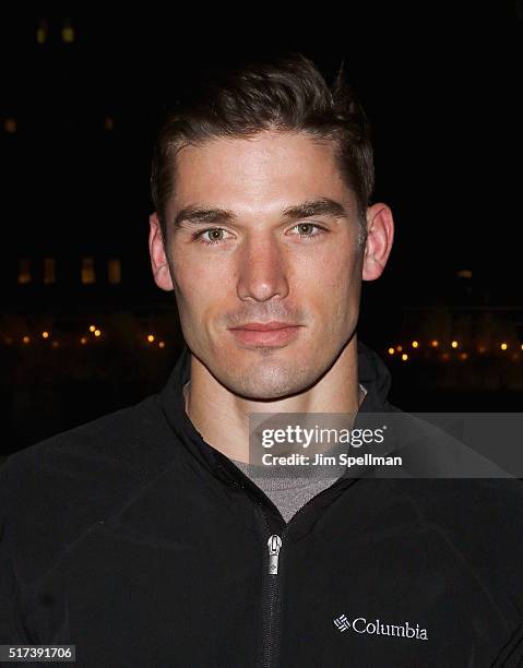 Model Kerry Degman attends The Cinema Society with Hestia & St-Germain host a screening of Sony Pictures Classics' "I Saw The Light" after party at...