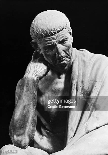 Portrait of Aristotle. Detail from Hellenistic Statue. Museo Nationale, Naples. Undated.