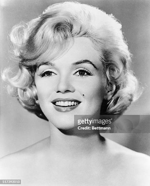Head shot of Marilyn Monroe 1926-1962. Ca. 1940s-1950s.