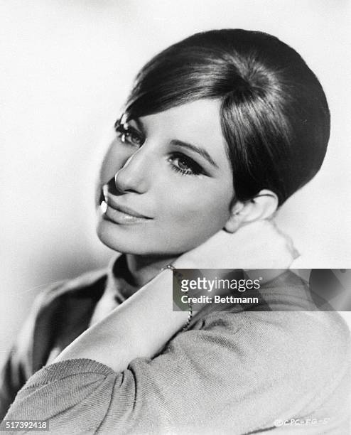 Singer Barbra Streisand is shown in this closeup portrait filed March 8, 1969.