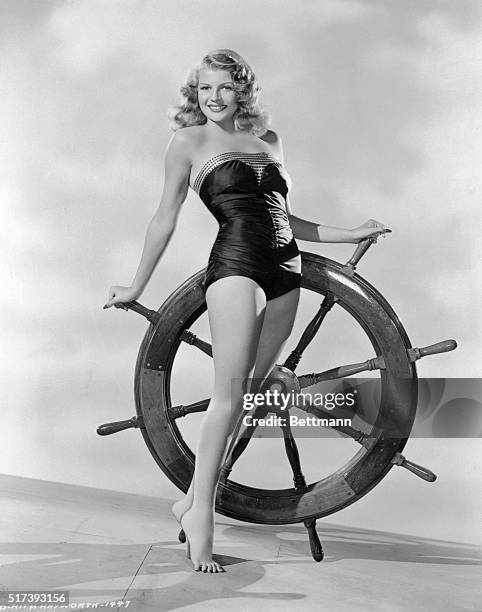 Rita Hayworth and Ship's Wheel