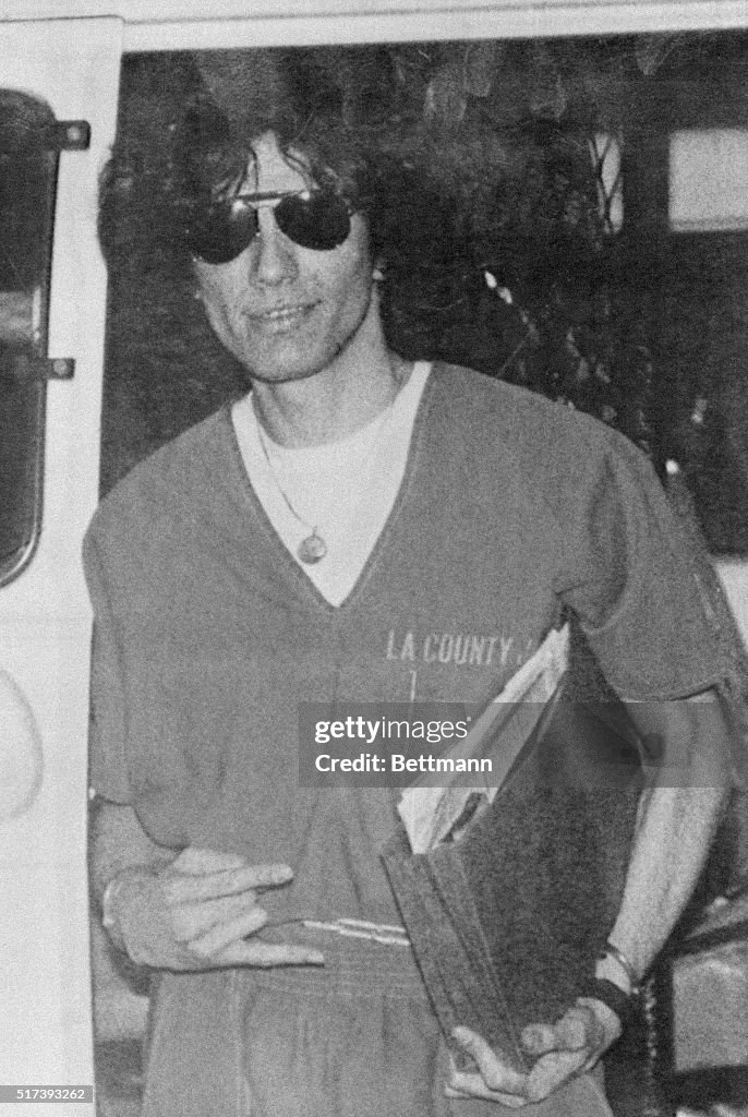 Serial Killer Richard Ramirez Leaving Court