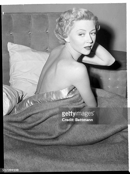 Actress Gloria Grahame demonstrates that Hollywood movies can be real when it comes to sleep in the raw and to wake up in public. Of course, all the...