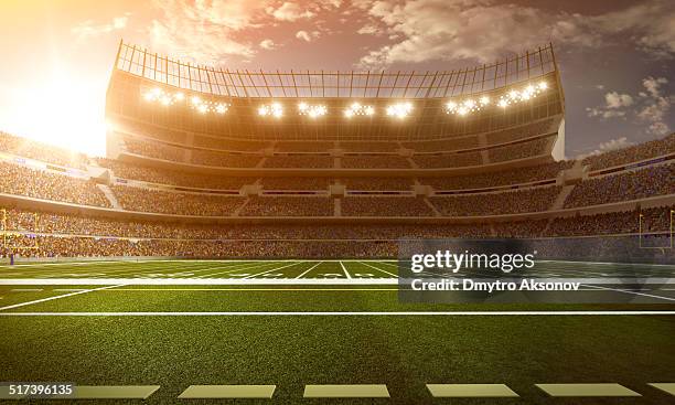 american football stadion - american football pitch stock-fotos und bilder