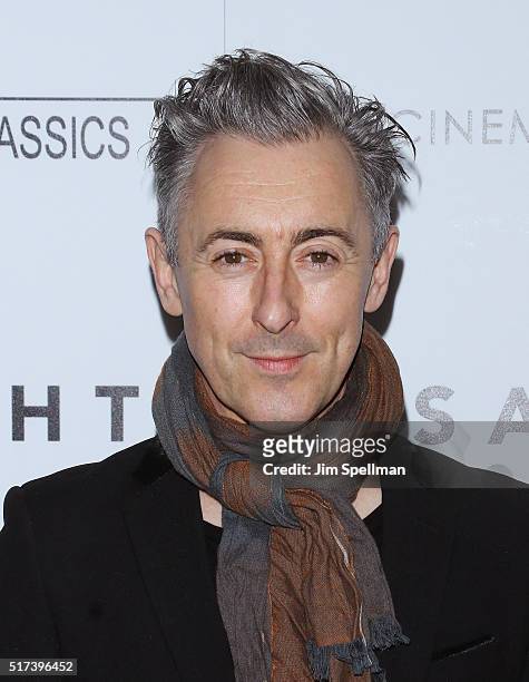 Actor Alan Cumming attends The Cinema Society with Hestia & St-Germain host a screening of Sony Pictures Classics' "I Saw the Light" at Metrograph on...