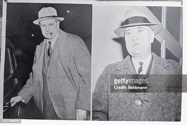 Barnett Welansky, left, the owner of the ill-fated Coconut Grove Night Club and Police Captain Joseph Buccigross, right, are two of the ten men of...
