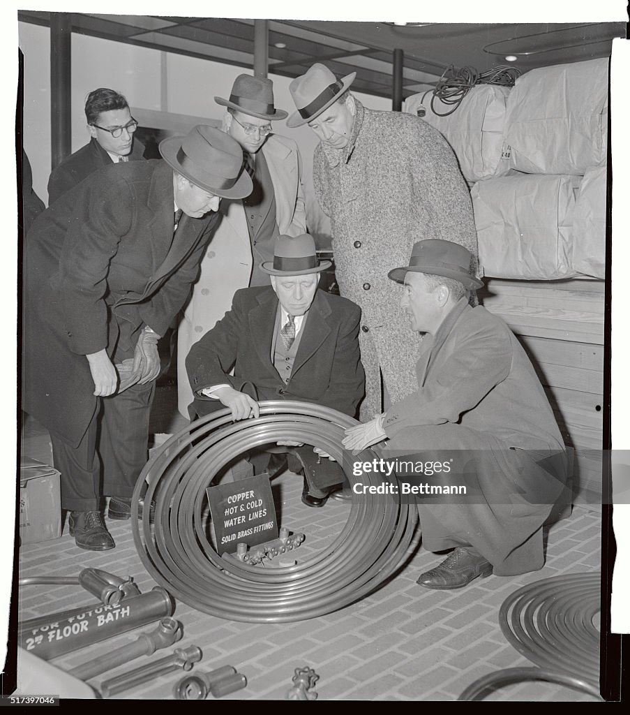 Senators Inspecting Wire Tubing