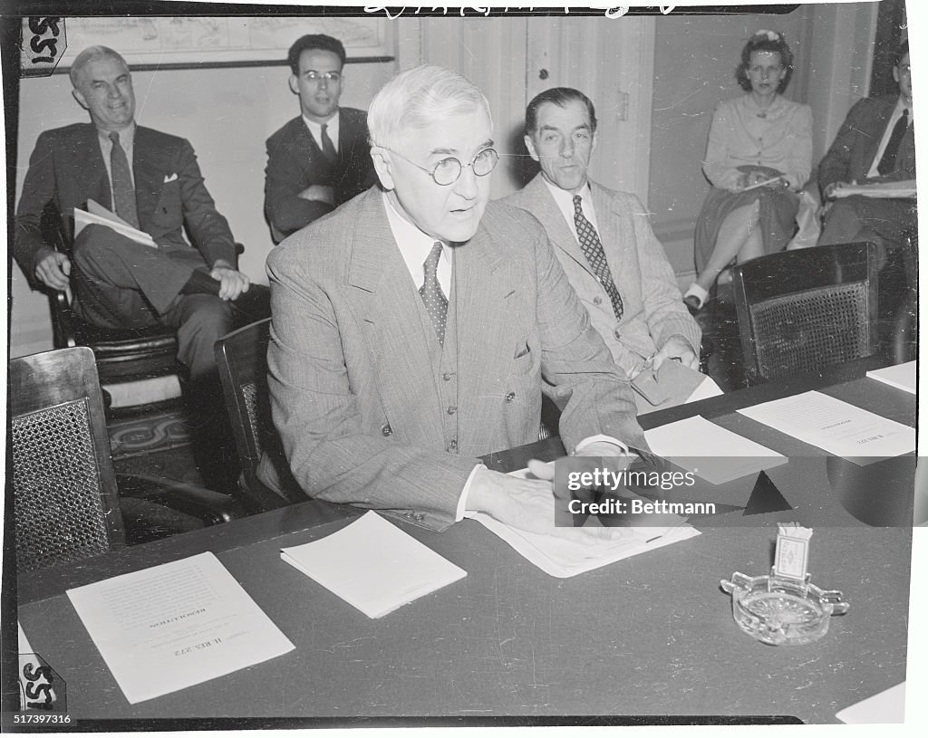 Jesse Jones Sitting at Testimony Table