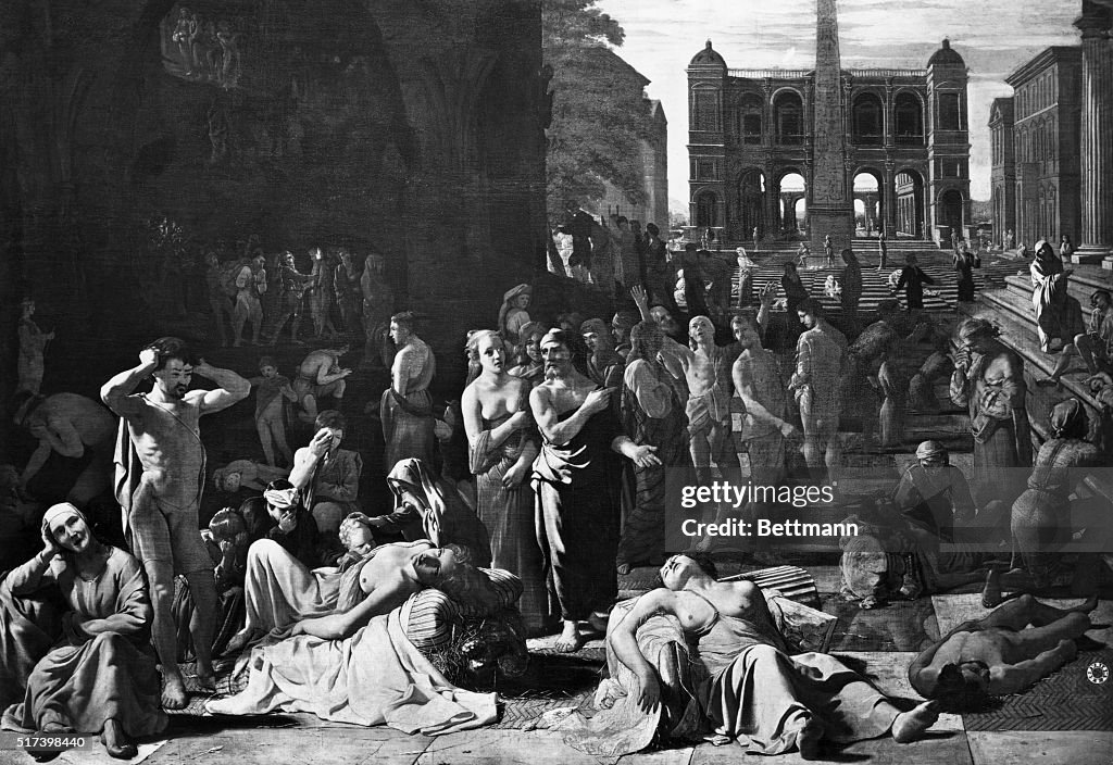 Athenian Plague by Nicolas Poussin