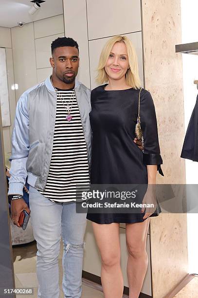 Antone Exum and Tara Swennen attend Fendi And Vogue Celebrate Fendi Beverly Hills at Fendi on March 24, 2016 in Beverly Hills, California.