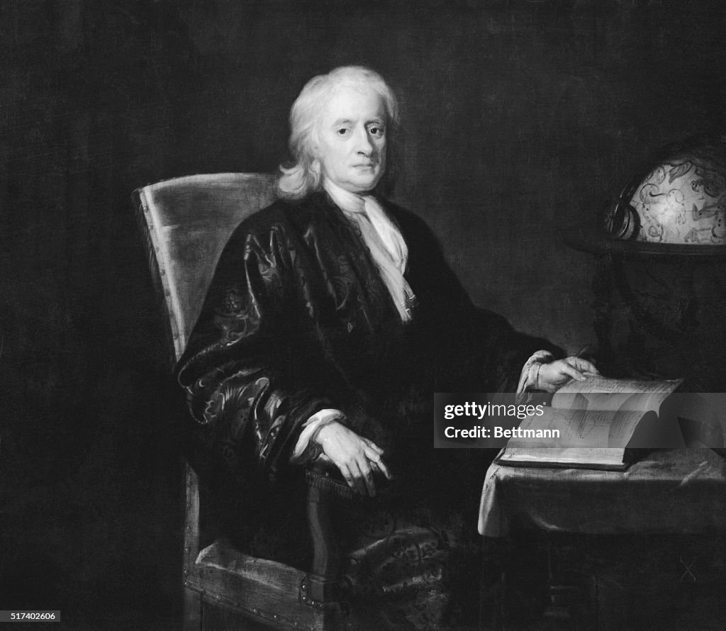 Painting of Sir Isaac Newton