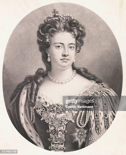 Queen Anne, , Queen of Great Britain Ireland , the second daughter of James II, , and his first wife Anne Hyde.