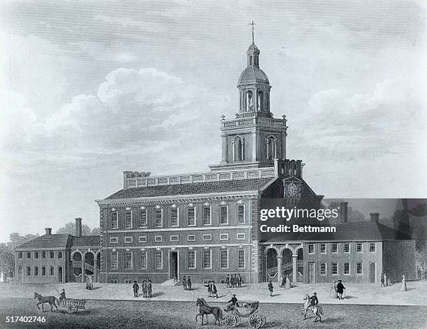 Illustration of Independence Hall, Photo d'actualité