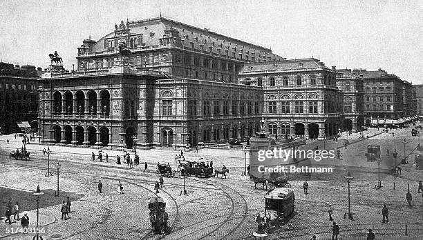 Vienna, Austria: Illustration of the Royal Opera House in Vienna. From a photograph. BPA2# 3484