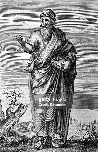 Pythagoras founder of a school of physician-naturalists in Crotona, Italy, ca. 529.