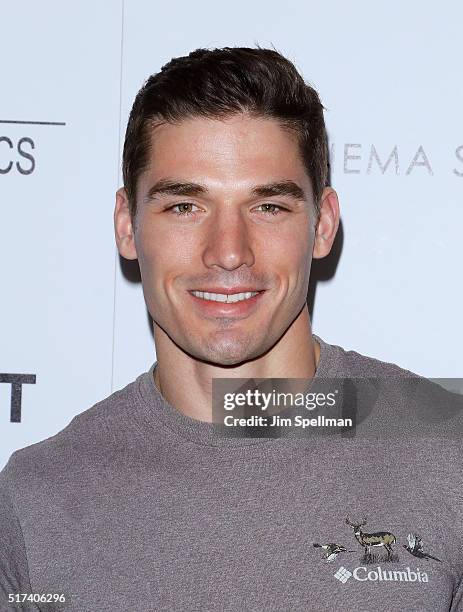 Model Kerry Degman attends The Cinema Society with Hestia & St-Germain host a screening of Sony Pictures Classics' "I Saw the Light" at Metrograph on...