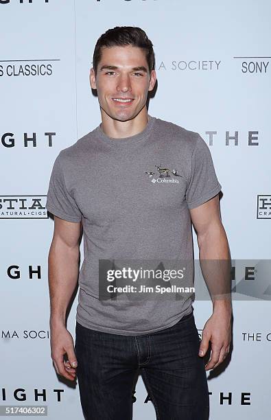 Model Kerry Degman attends The Cinema Society with Hestia & St-Germain host a screening of Sony Pictures Classics' "I Saw the Light" at Metrograph on...