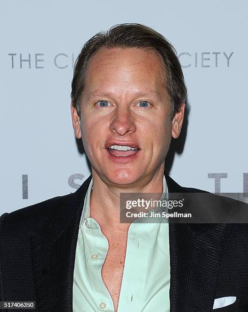 Personality Carson Kressley attends The Cinema Society with Hestia & St-Germain host a screening of Sony Pictures Classics' "I Saw the Light" at...