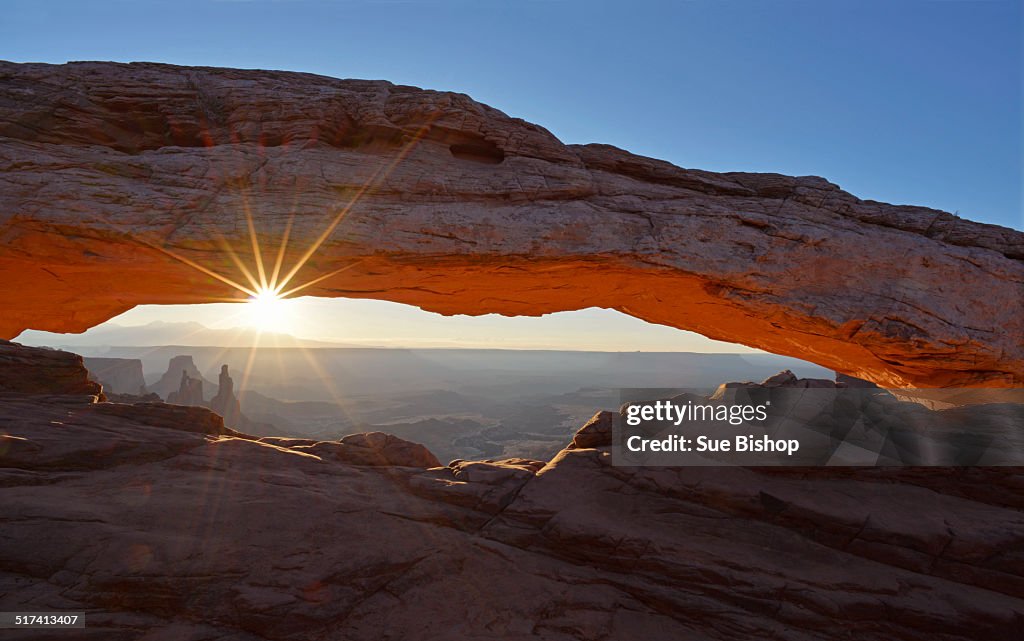 Mesa arch at sunrise