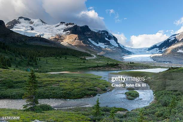 athabasca glacier - columbia icefield bildbanksfoton och bilder