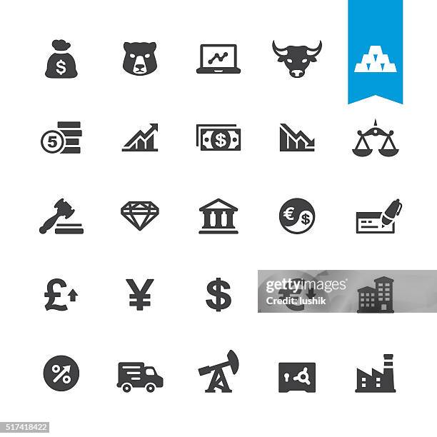 finance & currency vector sign and icon - falling construction tools stock illustrations