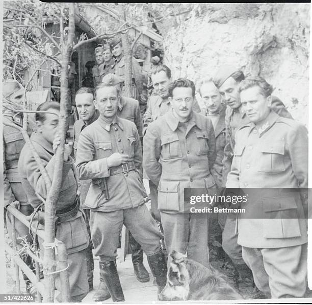 Edward Kardelj, Yugoslav Vice Premier pictured during the war with Marshal Tito. Kardelj was summoned by U.S. Secretary of State James F. Byrnes last...