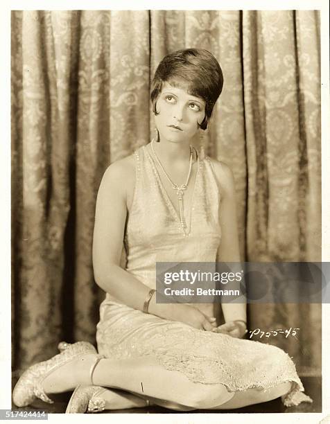 Clara Bow who appeared in Dancing Mothers and which played at the Provincetown Playhouse is shown here.