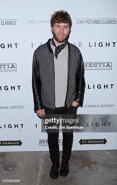 Designer Timo Weiland attends The Cinema Society with Hestia & St-Germain host a screening of Sony Pictures Classics' "I Saw the Light" at Metrograph...