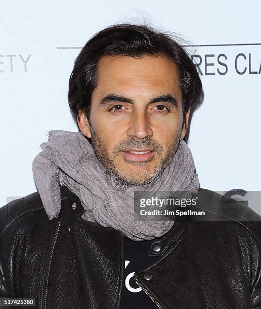 Fashion designer Yigal Azrouel attends The Cinema Society with Hestia & St-Germain host a screening of Sony Pictures Classics' "I Saw the Light" at...