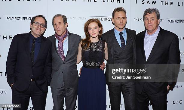 Co-President and co-founder of Sony Pictures Classics Michael Barker, director Marc Abraham, actors Wrenn Schmidt, Tom Hiddleston and co-president...