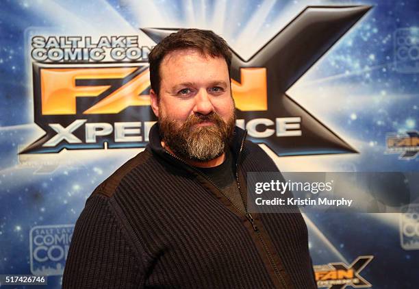 Christopher Robin Miller attends the Mythica Salt Lake Comic Con FANX 2016 Panel on March 24, 2016 at the Salt Palace Convention Center in Salt Lake...