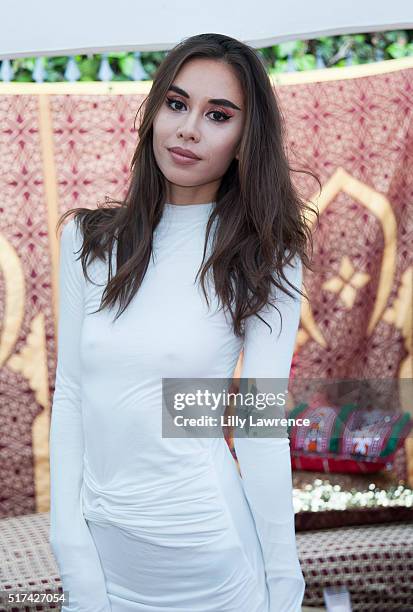 Rumi Neely attends The CURATOR LA presents Spring Story "Marrakech Meets California" hosted by Rumi Neely and Isabella Huffington at the Curator LA...