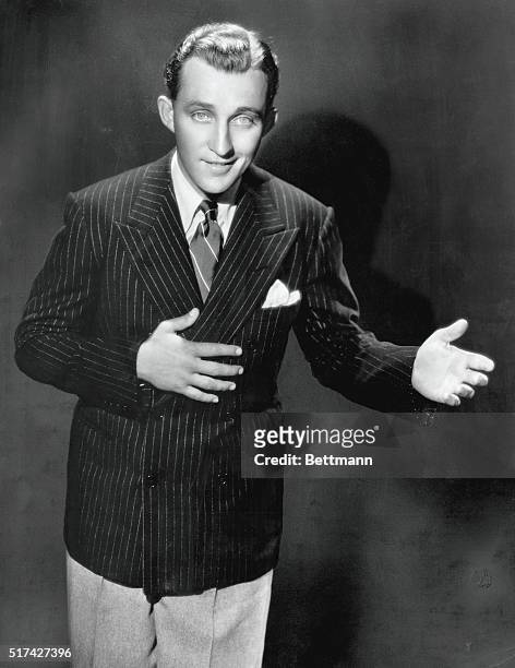 Bing Crosby , American singer of radio and movie fame.