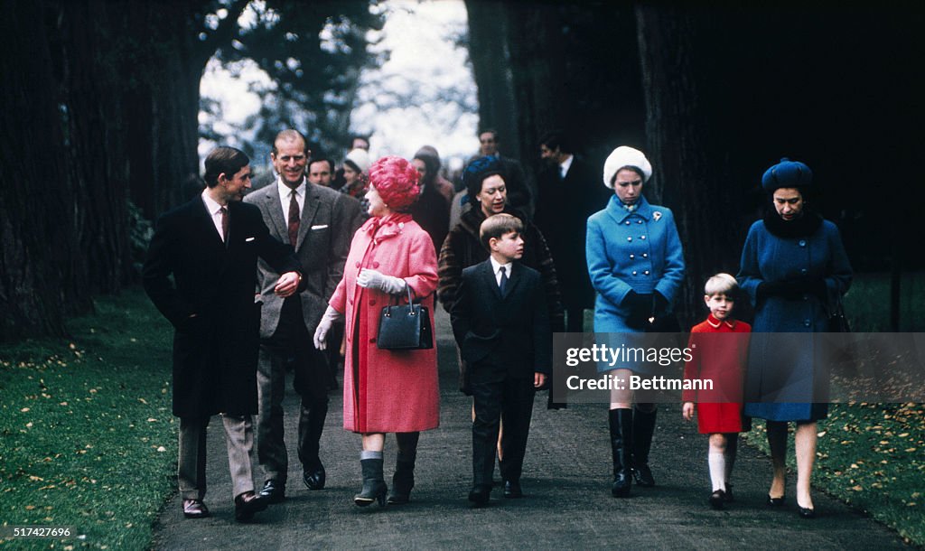 Royal Family Walking together