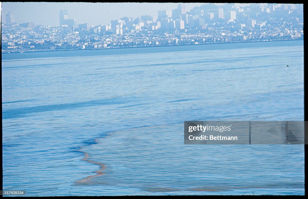 Oil Slick with San Francisco Skyline