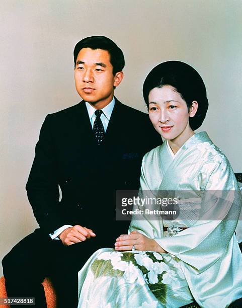 Tokyo, Japan: Crown Prince Akihito with wife Crown Princess Michiko.