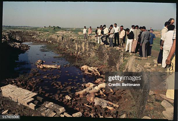Dacca, East Pakistan: Bodies of Bengali intellectuals, professors, and journalists tortured and killed and dumped in a field near Dacca.