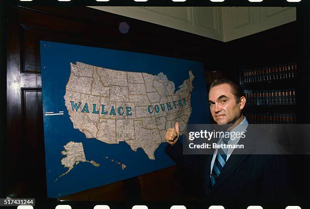 Alabama Governor George C Wallace returned home from the Florida campaign and predicted he would win that state's March 14th Democratic Presidential...