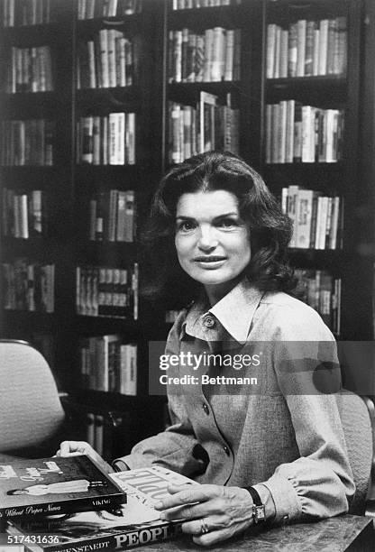 For the first time since she earned $56.75 per week in 1952, as a camera girl for the old Washington Times Herald, Jacqueline Kennedy Onassis has a...