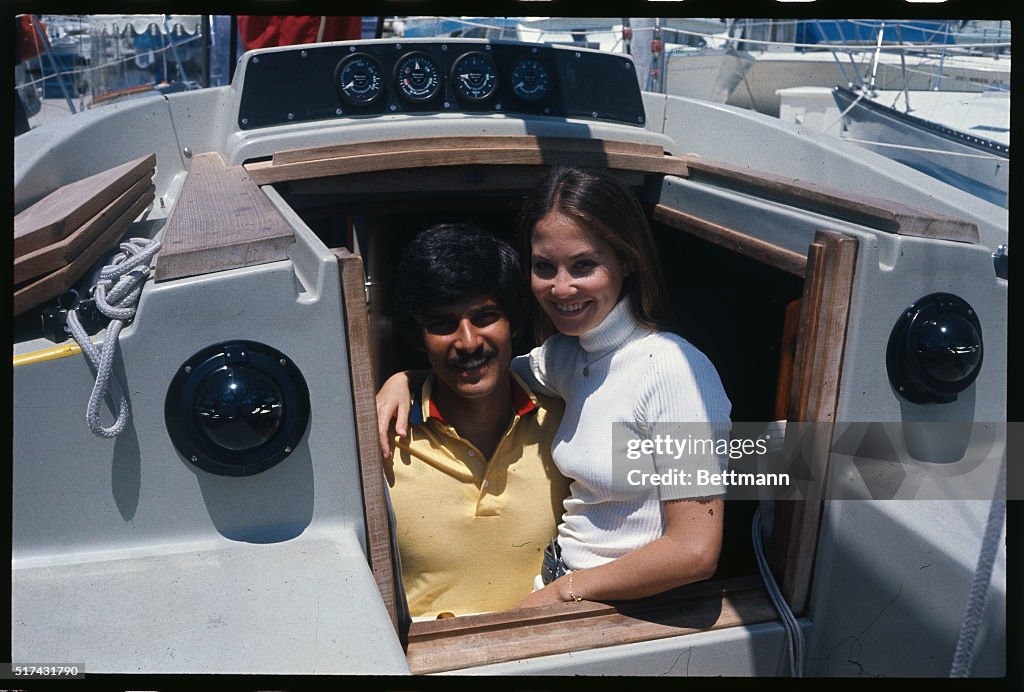 Mark Spitz and Wife Susan on Boat