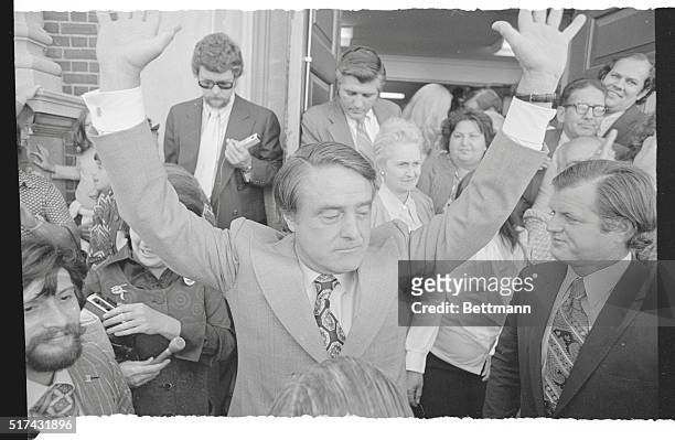 Boston: On The Sidelines. Sen. Edward Kennedy, , is on the sidelines as his brother-in-law, Sargent Shriver, the Democratic Vice Presidential...