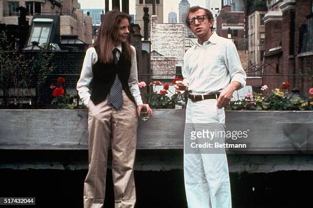 Diane Keaton and Woody Allen in the film "Annie Hall."