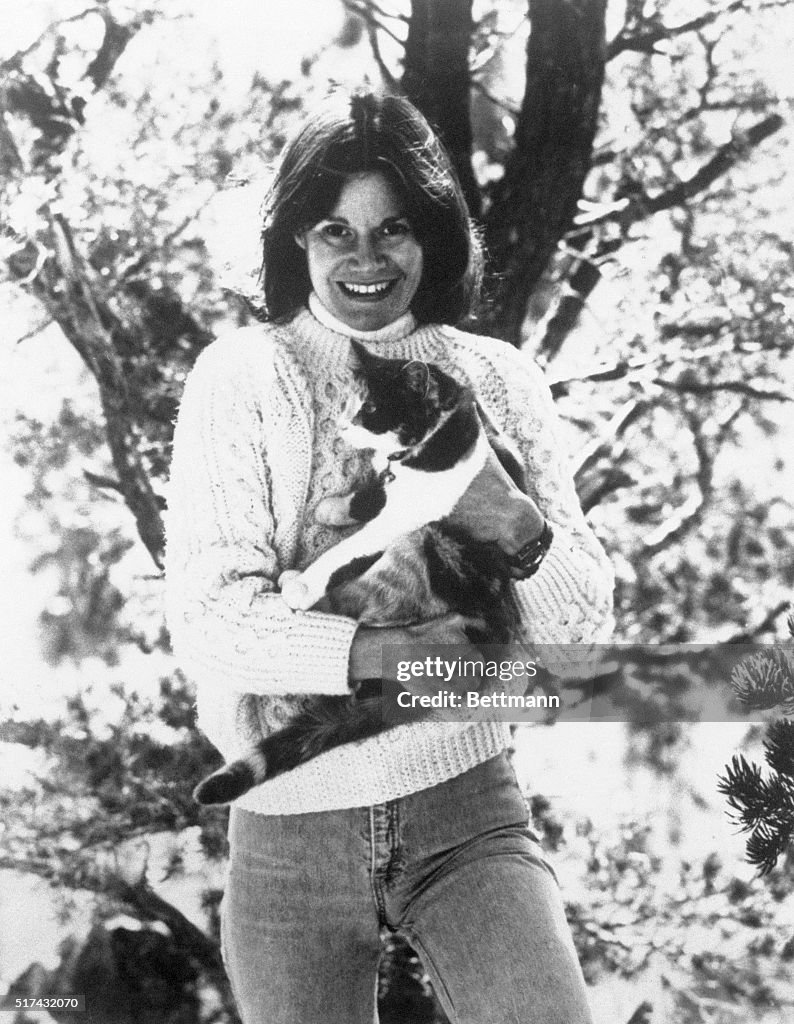 Judy Blume with Her Cat