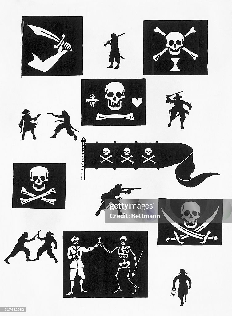 Collection of Flags and Symbols of Pirate Activity