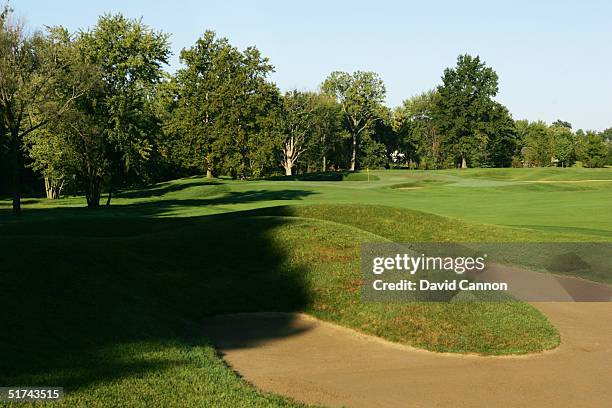 The 523 yard par 5 15th hole at Crooked Stick Golf Club, on September 08, 2004 in Carmel, Indianapolis, USA.