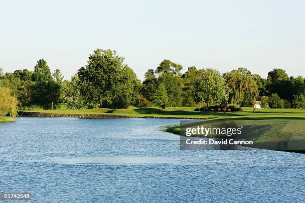 The 456 yard par 4 8th hole at Crooked Stick Golf Club, on September 08, 2004 in Carmel, Indianapolis, USA.