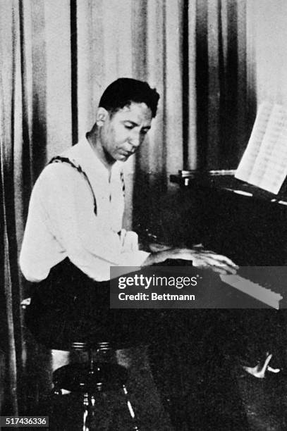 Jelly Roll Morton Playing the Piano